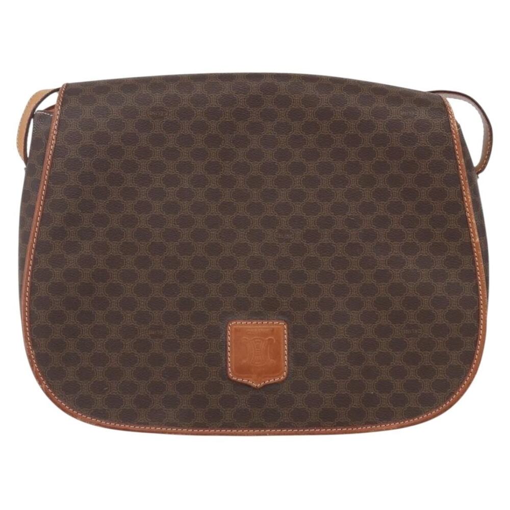 Celine Macadam Shoulder Bag Brown